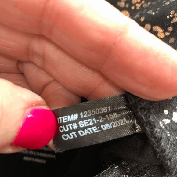 Torrid Pull On Casual Metallic Pant Size 12/Large - Picture 2 of 4